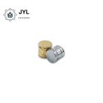 Cylinder Aluminum Alloy Perfume Caps Anti Oxidation Matte Sliver for sale
