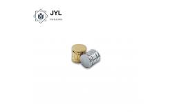 China Cylinder Aluminum Alloy Perfume Caps Anti Oxidation Matte Sliver supplier