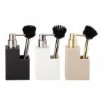 2N1 Mini Kitchen Soap Dispenser ABS Pump Household Sink Caddy Kitchen Utensil Caddy Polyresin Soap Dispenser for sale