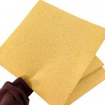 Compressed Wood Pulp Cotton Soldering Iron Sponges High Temperature Resistant for sale