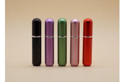 China Cosmetic Small Refillable Perfume Spray Bottles Cylinder Shape Environmental Friendly supplier