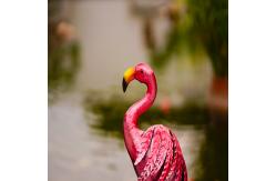 China Multiple Metal Flamingo Garden Decor Lifelike Metal Flamingo Yard Art supplier