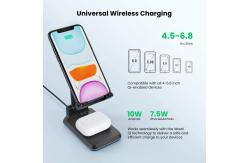 China QI 10W Adjustable Wireless Charger 2 in 1 Dual Wireless Charger supplier