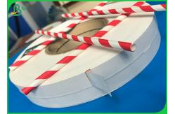 China Food Grade Virgin Wood Pulp Printed Straw Wrapping Paper Roll With 26g 28g supplier