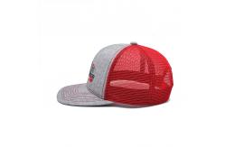 China Custom 6 Panel Trucker Cap Embroidered Logo Polyester Mesh Hat supplier