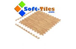China SGS Certification 10mm Soft Wood Look Interlocking Foam Tiles supplier