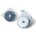 China Toothed SKS7 Rotary Cutting Disc 60mm 10mm 0.3mm Roller Blade For Cutting Fabric manufacturer
