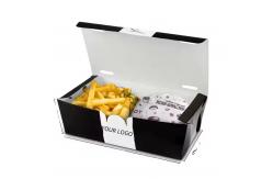 China Fast Food Packaging Burger Box with Eco-Friendly Design and Paperboard Liner supplier