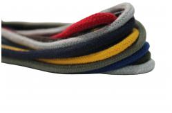 China Braided 100% Round Cotton Cord 6mm Drawstring Cord Webbing supplier