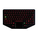 Rubber Waterproof Rugged Silicone Keyboard With Touchpad IP65 Dynamic for sale
