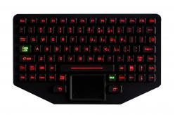 China Rubber Waterproof Rugged Silicone Keyboard With Touchpad IP65 Dynamic supplier