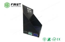 China Black Printed Retail Foldable Cardboard Counter Display Boxes , Printed Display Boxes supplier