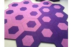 China PET Sound Absorbing Hexagon Acoustic Panels For Home Office Classroom Wall supplier