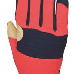 Vehicle Extrication Oil Gas / Rope Rescue Gloves Synthetic Leather Material for sale