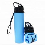 Lightweight BPA Free Collapsible Silicone Water Bottle 600ml for sale