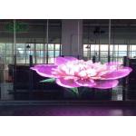 Transparent Poster Curtain Display LED Cylinder 62500 Points/Square Meter SMD2121 for sale