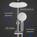 Three Function Bath Shower Mixer Set Copper Alloy Adjustable Descaling Shower Set