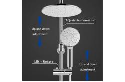 China Three Function Bath Shower Mixer Set Copper Alloy Adjustable Descaling Shower Set supplier