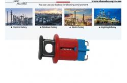 China Miniature Circuit Breaker Lockout Security For Padlock Nylon PA Material supplier