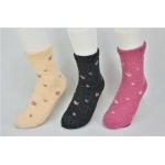 Elastic Persistent Purple Recycled Cotton Socks With Long White Gloss Fiber for sale