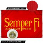State of Semper FI Flag 3x5 ft Outdoor Heavy duty Dupont Nylon US Flags Strong Canvas Heading and  Brass Grommets for sale