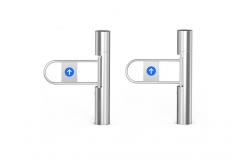 China Pedestrian  RGB LED Indicator Swing Arm Turnstile IP44 SUS304 supplier