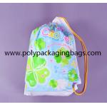 NERC 0.07mm PE Plastic Drawstring Backpack Bags For Travel Drawstring Plastic Bags for sale