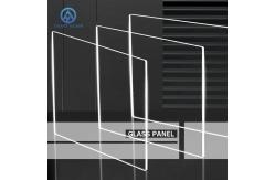 China 2mm 3mm Custom Small Size Laser Cut Glass Transparent Panel supplier