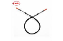 China Durable Mechanical Control Cable Assembly Stainless Steel End Rod And Support Tube supplier
