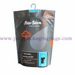200 Micron Plastic Zipper Packing Bags With Bottom Gusset for sale