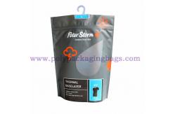 China 200 Micron Plastic Zipper Packing Bags With Bottom Gusset supplier