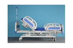 China Medical Electric Hospital Bed Furniture Three Functions With Side Rails supplier