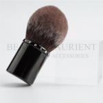 ISO14001 Alminum Handle Kabuki Cosmetic Brush Dome Shaped Makeup Brush for sale