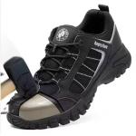 Lightweight Breathable Deodorant Work Shoes Summer Safty Shoes Men Safety Shoes With Rubber Bottom for sale
