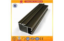 China Electrolytic Coated Aluminum Window Profiles Bronze Matte Flat Corrosion - Resistant supplier