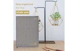 China Daily Plan In Grey With Monthly Tabs And Hourly Schedules supplier
