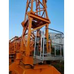 6000kg Second Hand Movable Tower Crane TC6010-6 Hydraulic Engine for sale