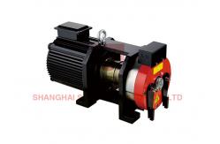 China Roping 2:1 Elevator Gearless Traction Machine For Elevator Components supplier