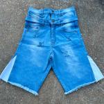 Embroidered Patches Logo Streetwear Summer Shorts Distressed  Acid Wash Jean Shorts