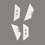 70 80 HRC Custom Cutting Blades Special Shape Custom Saw Blade for sale