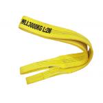 Eye And Eye 3 Ton Polyester Flat Webbing Sling Lightweight Yellow Color for sale