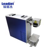 Rotary Type Mini Fiber Laser Marking Machine / Stainless Steel Laser Date Coding Machine for sale