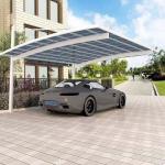 DIY Polycarbonate Awning Aluminum Frame Carport with Polycarbonate Roof for Vehicle Protection for sale