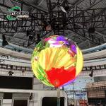 Spherical Creative LED Screen 360 Degree View Angle Globe Sphere Ball LED Display for sale