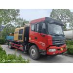 Used Mini Concrete Line Pump Truck Cement Transfer Pump with 2 Boom Sections for sale