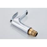 Chrome Plated Single Hole Silver Wash Basin Faucet