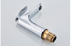 China Chrome Plated Single Hole Silver Wash Basin Faucet supplier