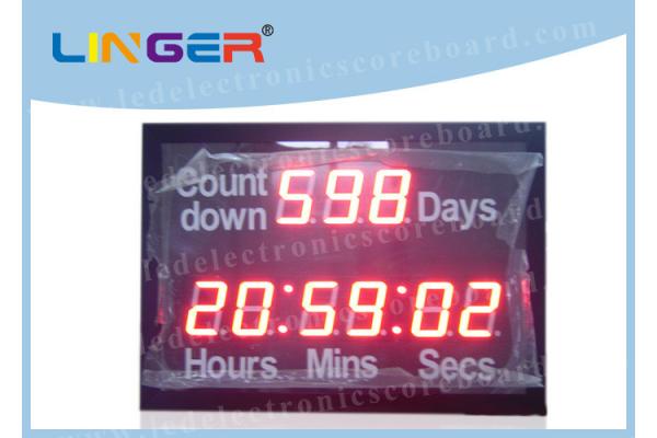 Outdoor Days Hours Minutes Seconds Countdown Timer Led For Countdown / Up