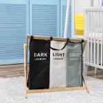 Foldable Breathable Collapsible Laundry Hamper For Dirty Clothes Sorter Lightweight for sale