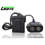 Dual Beam Led Mining Headlamp 15000lux High Brightness Waterproof With Oled Screen for sale